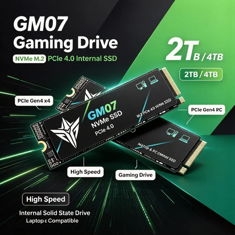 M.2 Nvme 4Tb Pcie 4.0 Ssd - Nuovo disco rigido SSD GM07 M2,