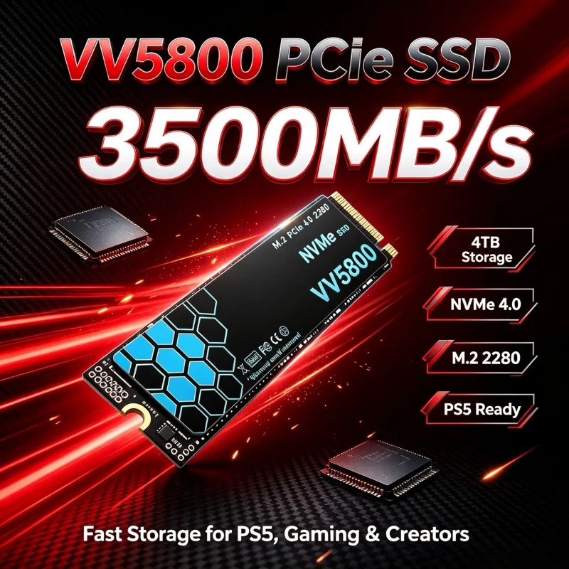 SSD M.2 NVMe VV5800 500GB 1TB  - M.2 Nvme 4Tb Pcie 4.0 Ssd recensione e prezzo