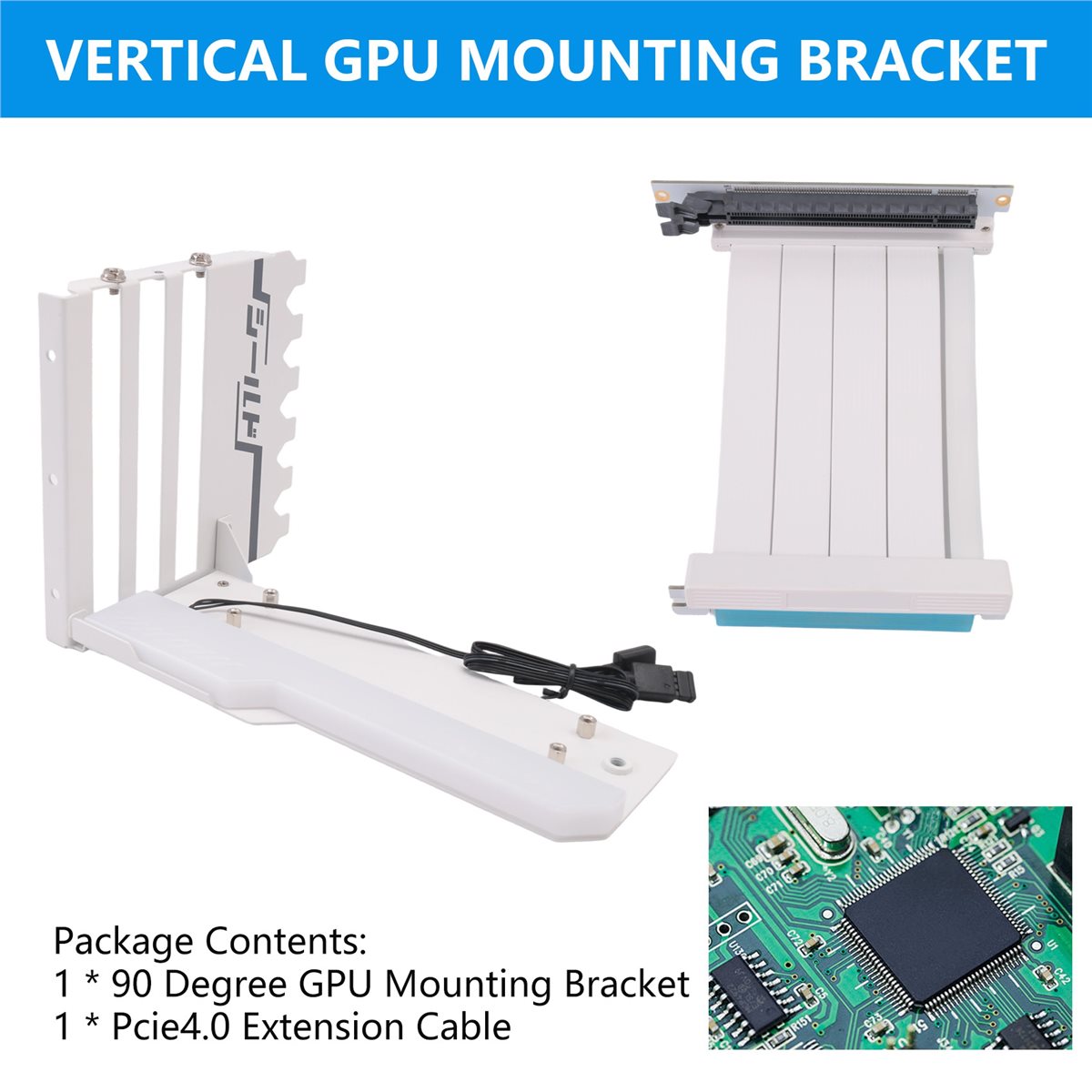 Staffa di Montaggio Verticale  - Pcie 4.0 X16 Riser Cable 90 Degree recensione e prezzo
